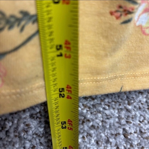 Floral yellow wide leg Strapless Jumpsuit with tie back bow - Picture 11 of 14